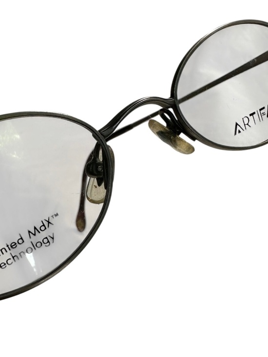 Rare Vintage ARTIFACTS 703 Clip-on Polarized Eyeglasses Oval Black 46 20 main image 11